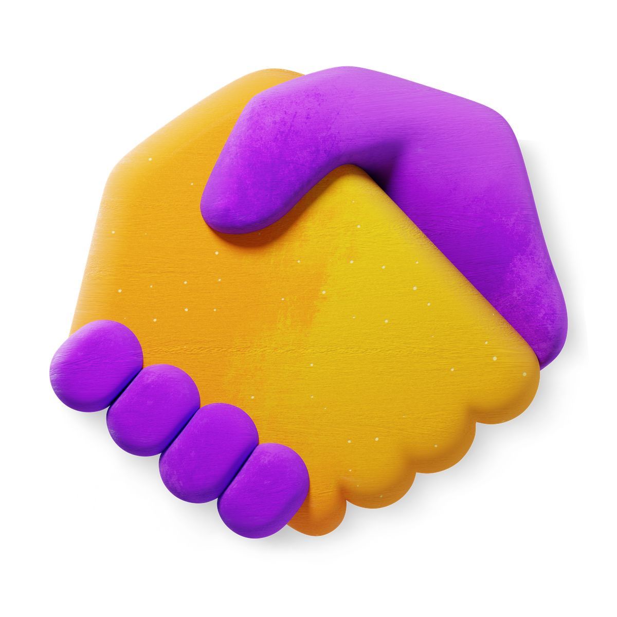 3d fluent style handshake icon