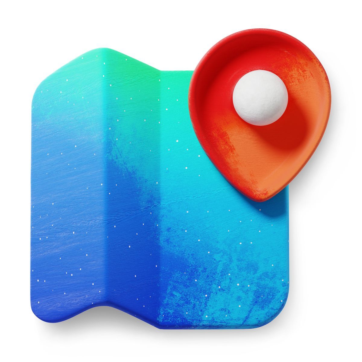 3d fluent style map icon
