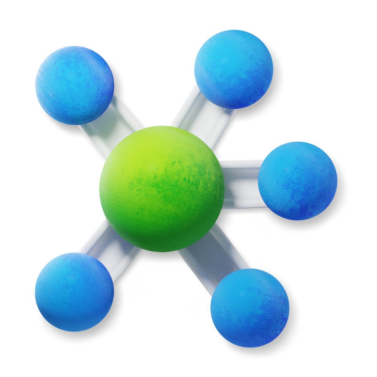 3d fluent style mindmap icon