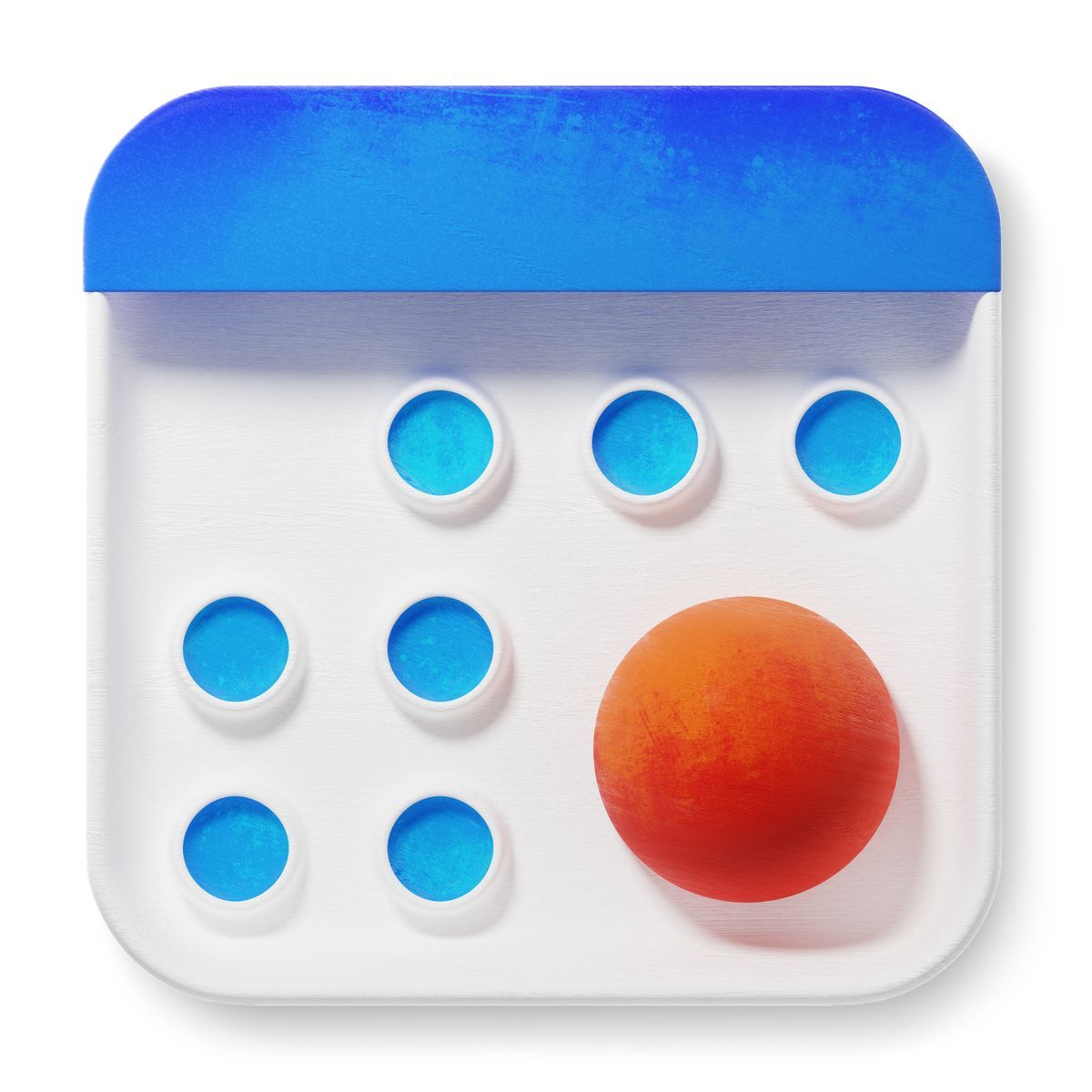 3d fluent style planner icon