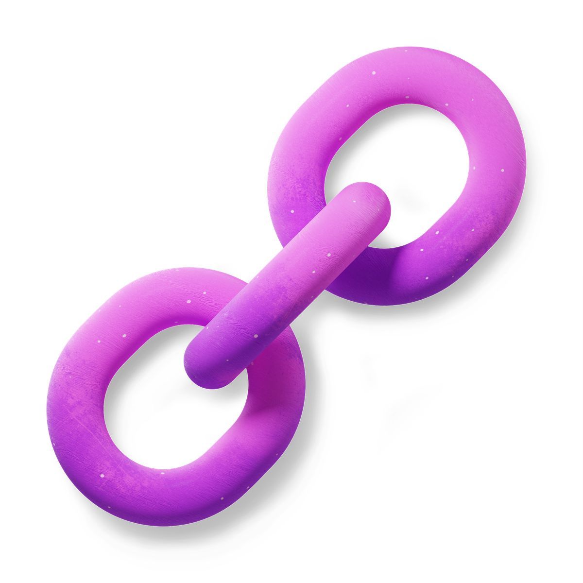 3d fluent style purple chain icon