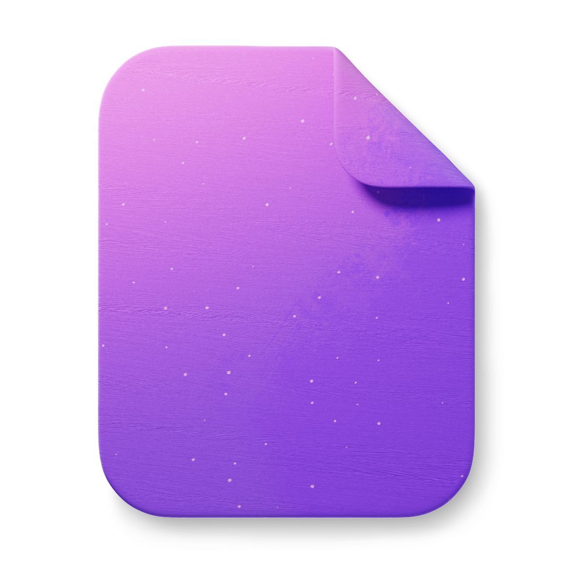 3d fluent style purple file icon