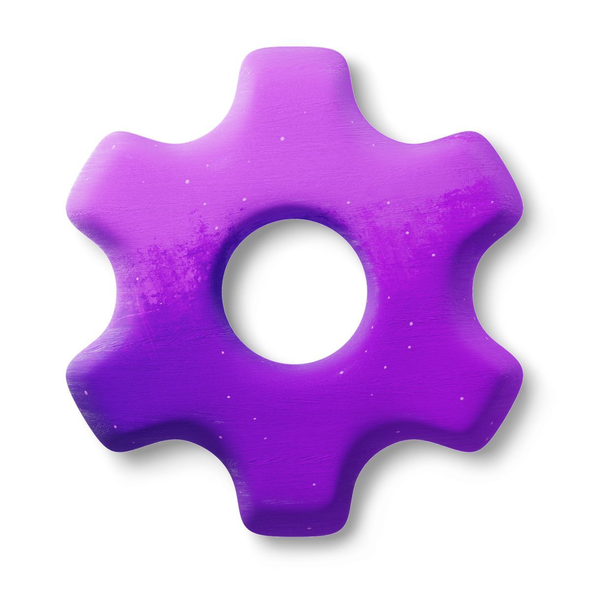 3d fluent style gear icon