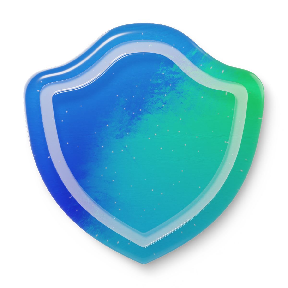 3d fluent style shield icon