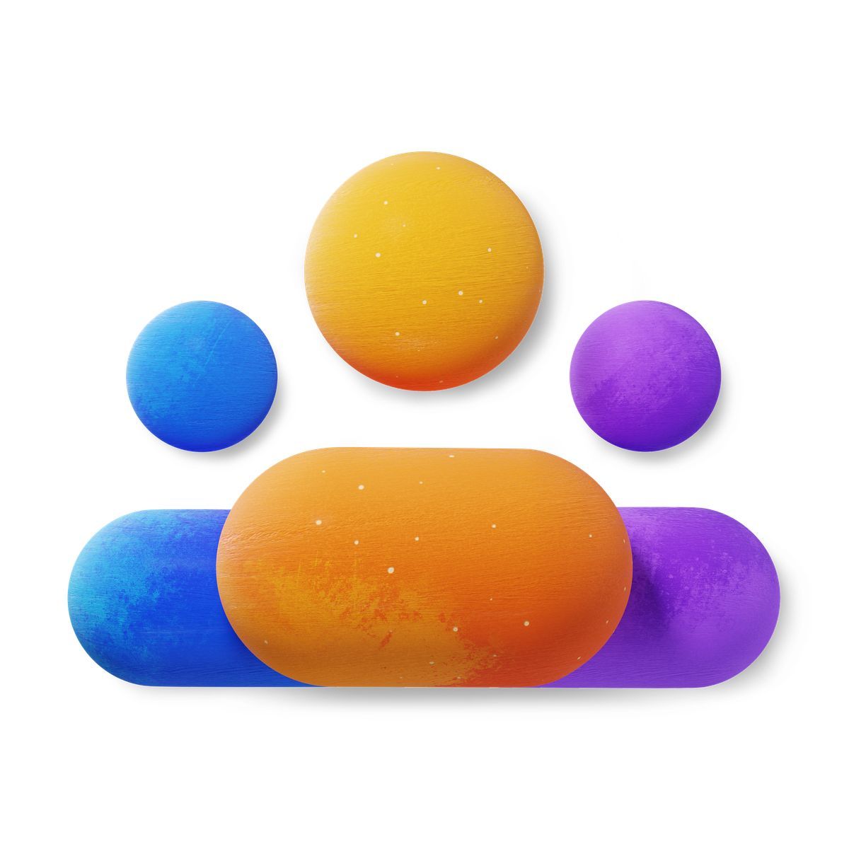 3d fluent style team leadership and community membership icon