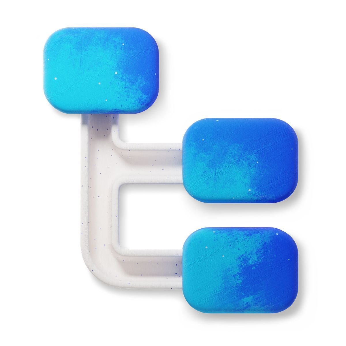 3d fluent style struttura ad albero icon