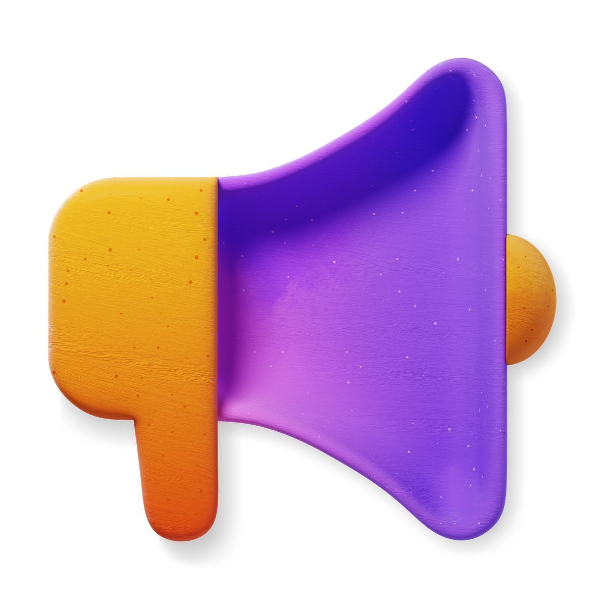 3d fluent style vibrant megaphone icon