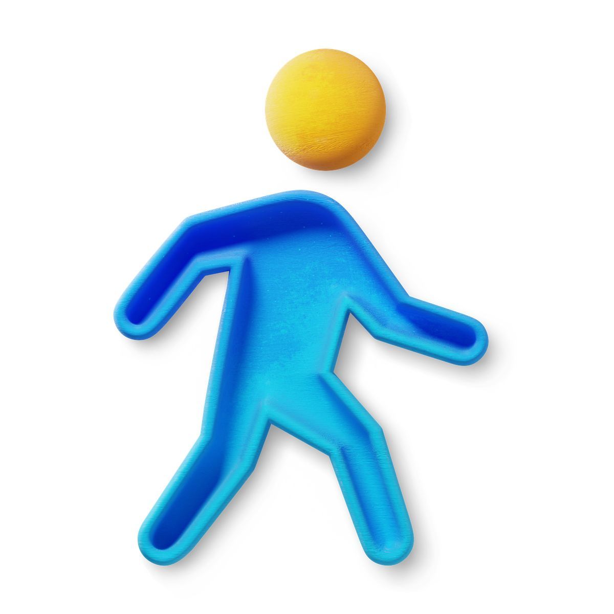 3d fluent style caminando icon