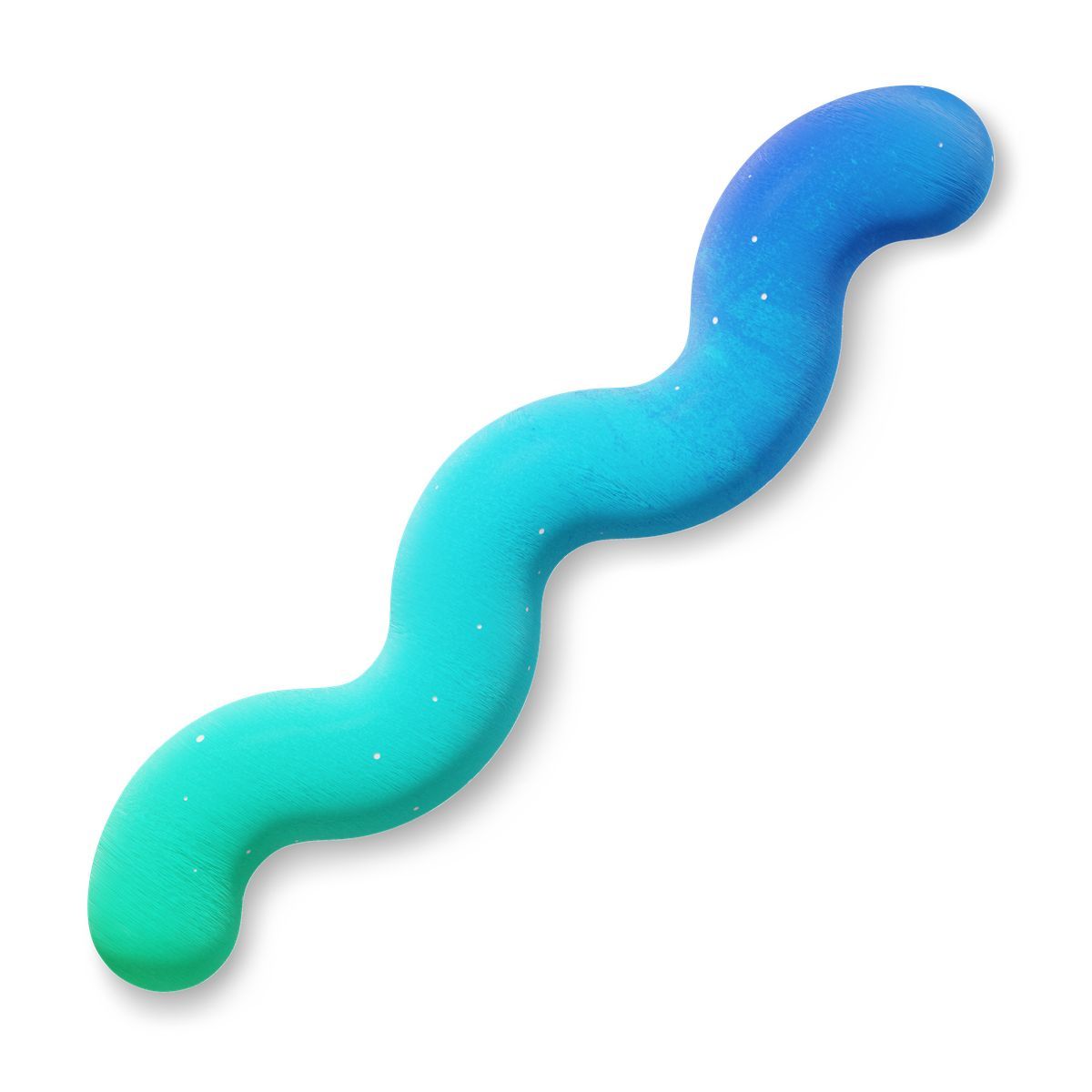 3d fluent style wavy line shape diagonal icon
