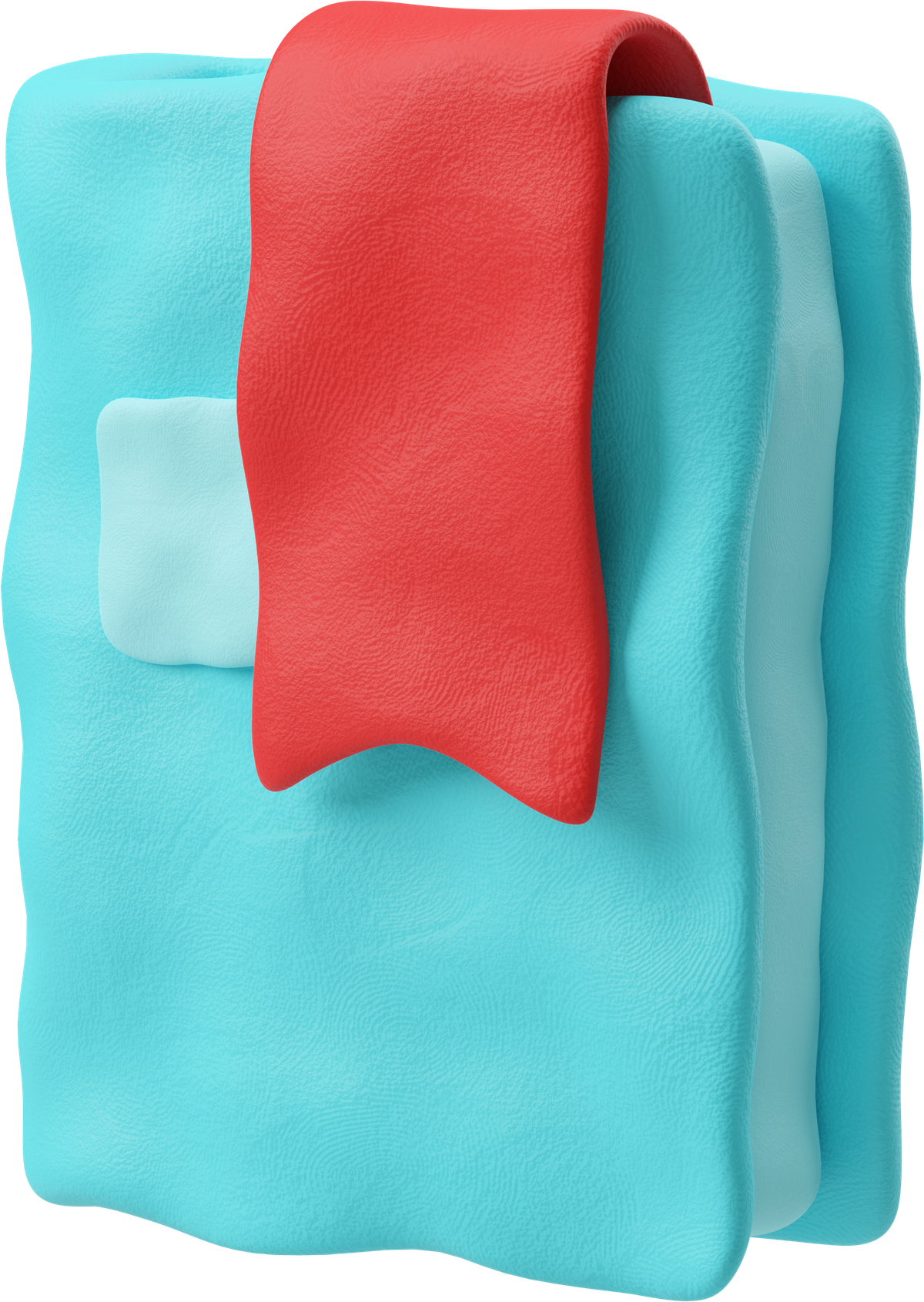3d plastilina style bookmark  v2 icon