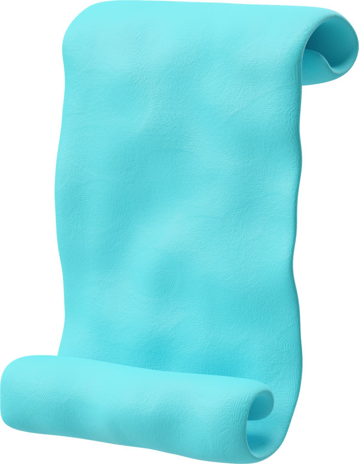 3d plastilina style script icon