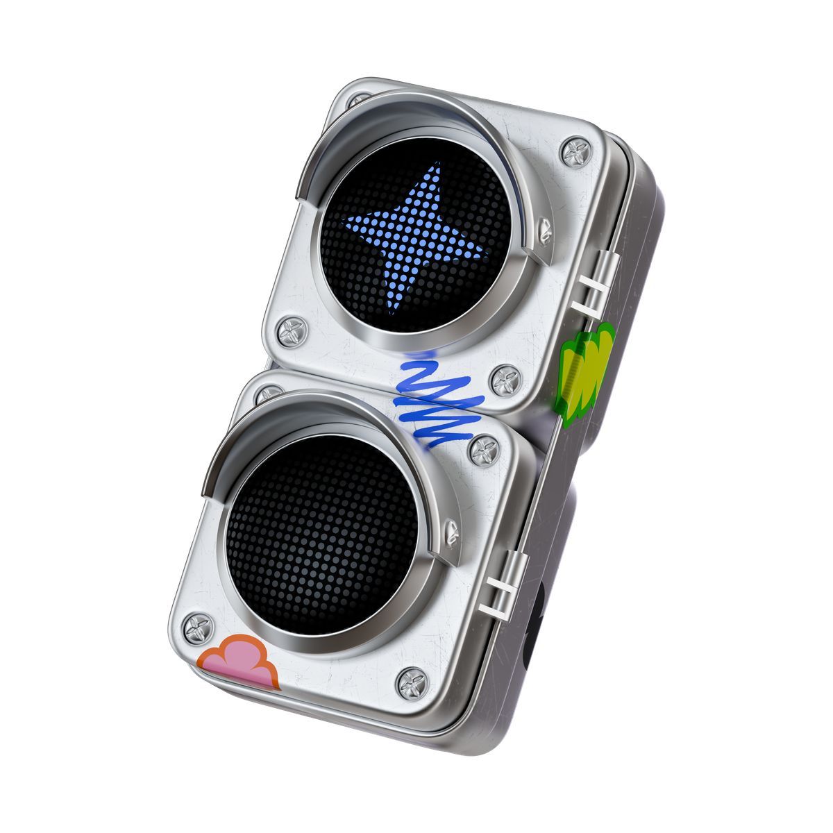 icon ai powered traffic signal for intelligent transport system 3d stickle estilo