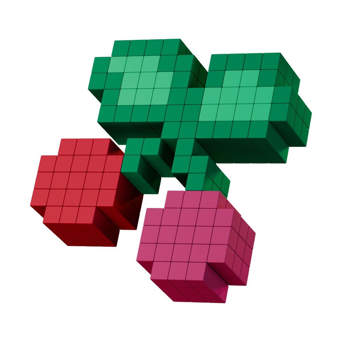 3d stickle style cherry icon