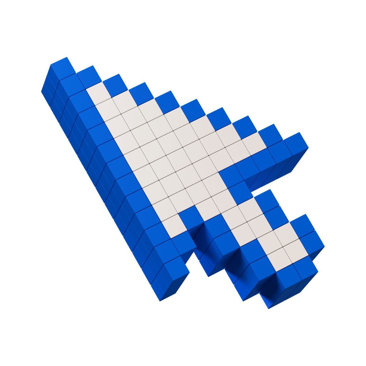 3d stickle style cursor icon
