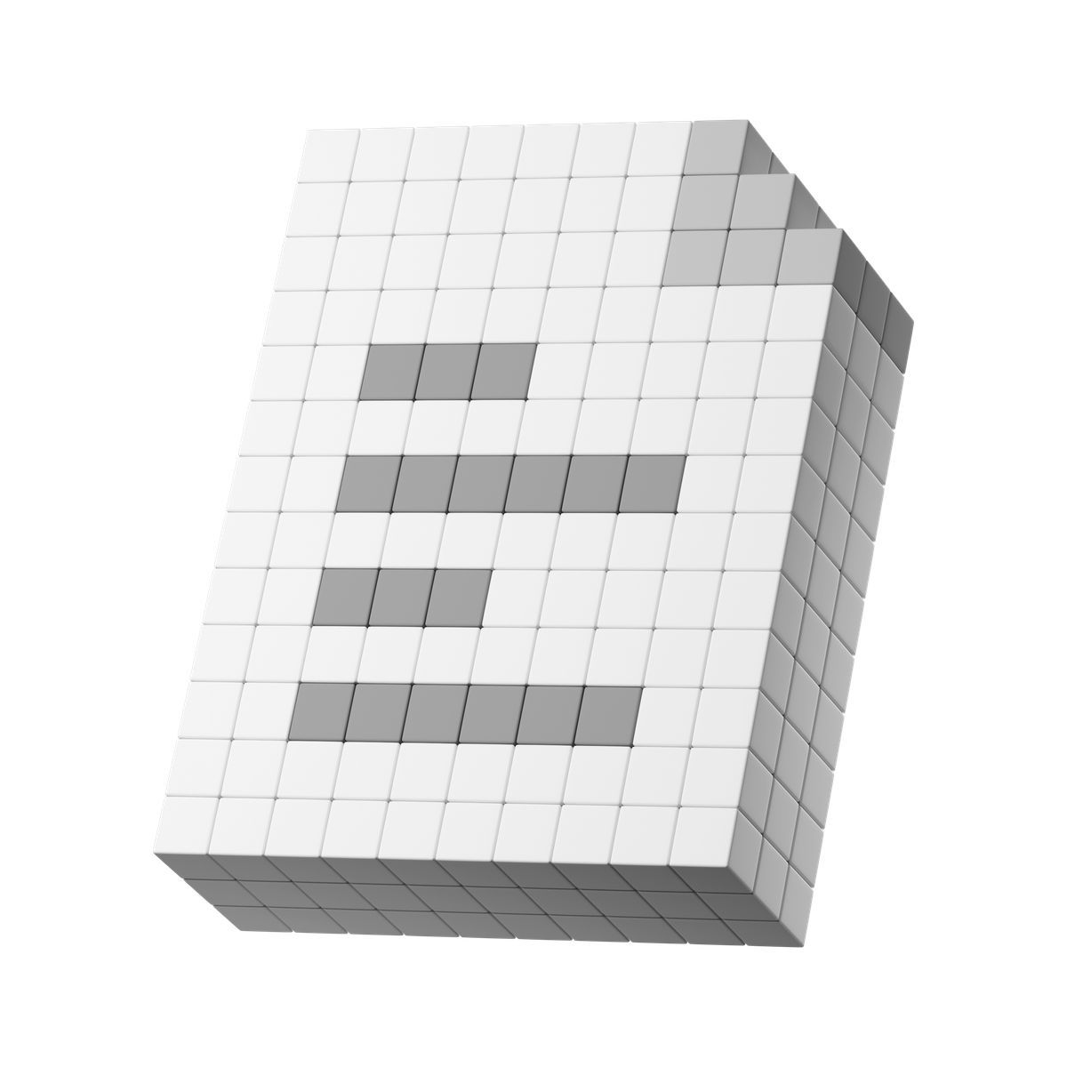 3d stickle style document icon