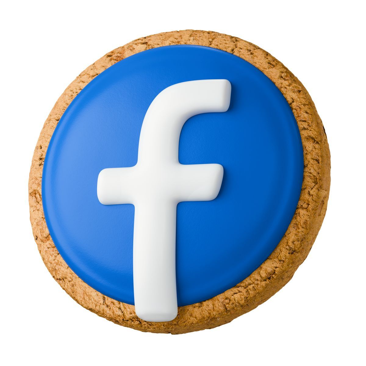 3d stickle style facebook logo icon
