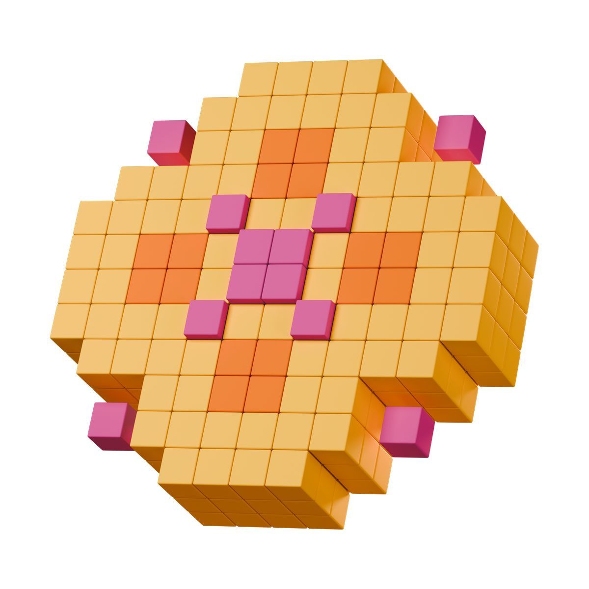 3d stickle style flower icon