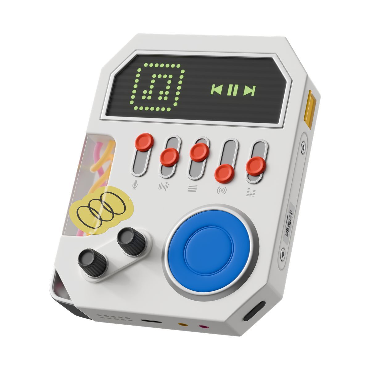icona music player 3d stickle style