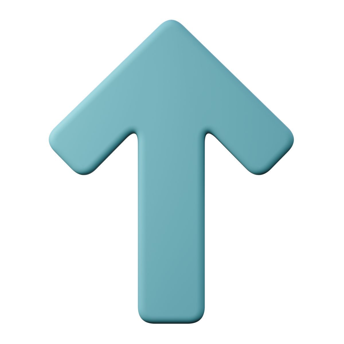 3d sugary style arrow up icon