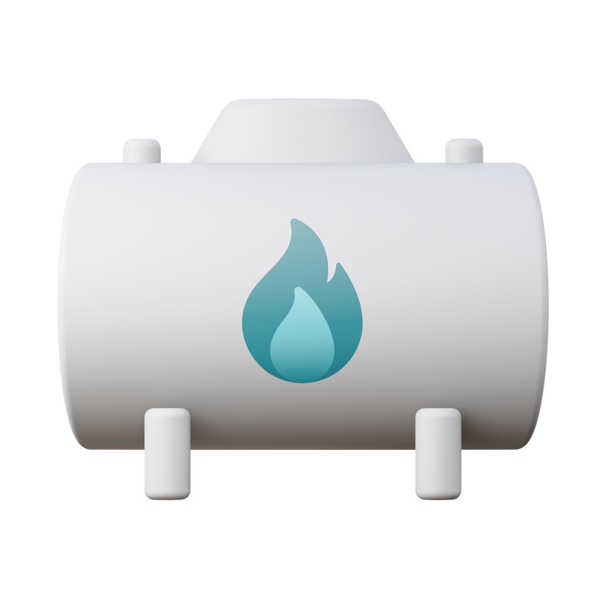 3d sugary style bulk gas tank icon