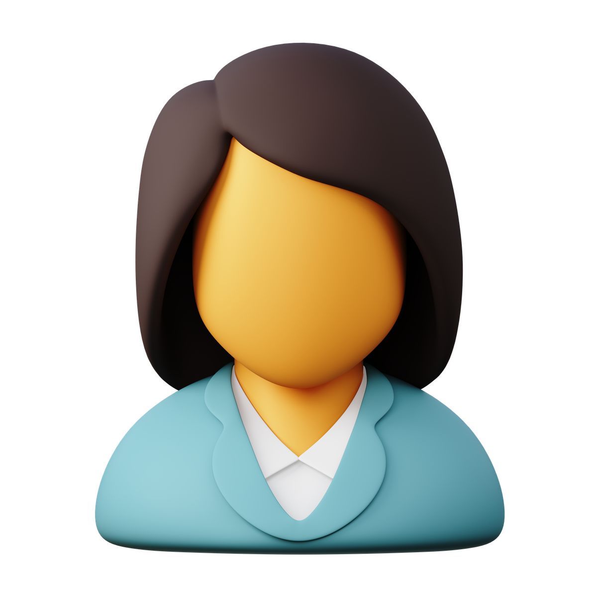 3d sugary style businesswoman icon