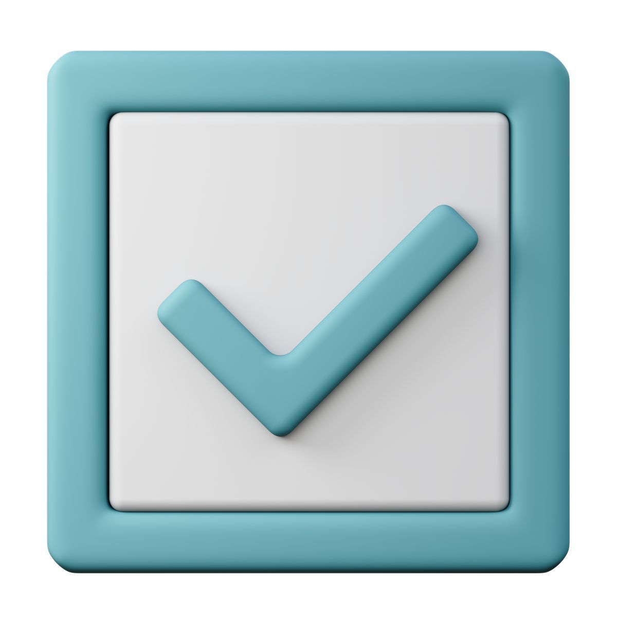 3d sugary style checked checkbox icon
