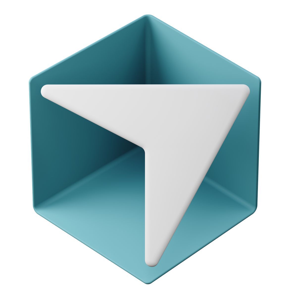 3d sugary style cursor logo icon