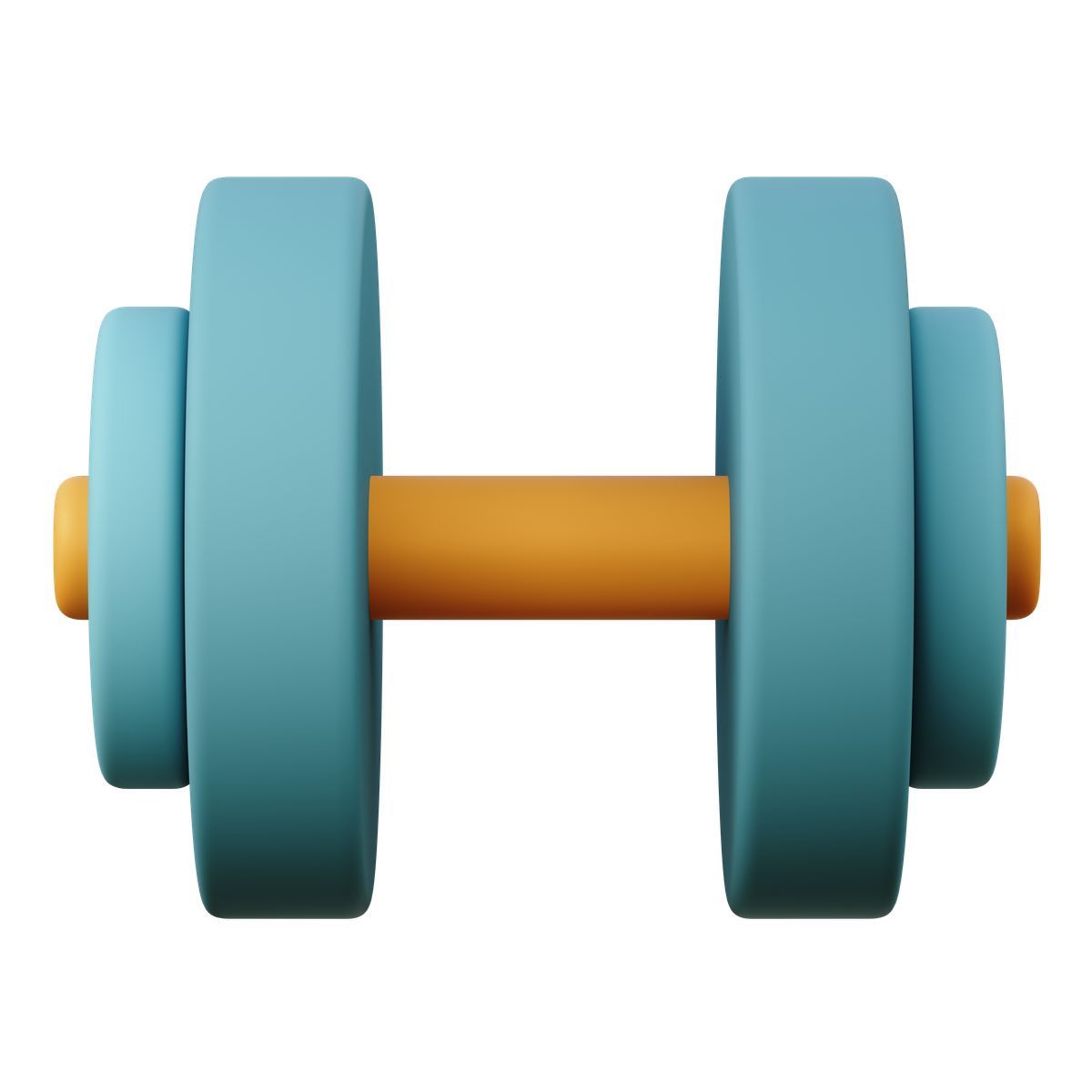 3d sugary style dumbbell icon