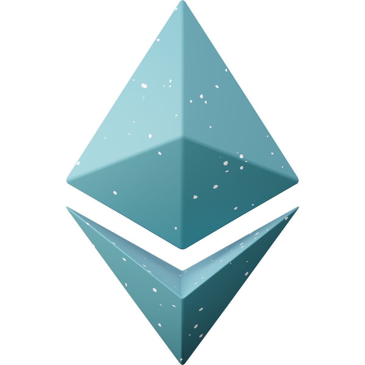 3d sugary style ethereum cryptocurrency icon