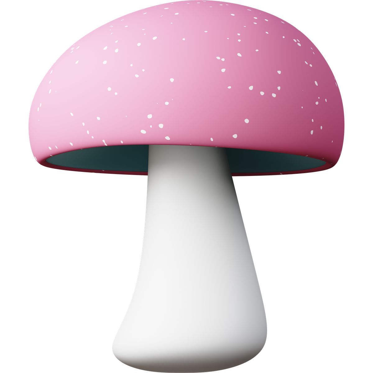 3d sugary style mushroom icon