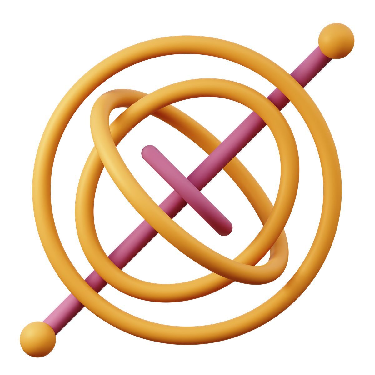 3d sugary style gyroscope icon