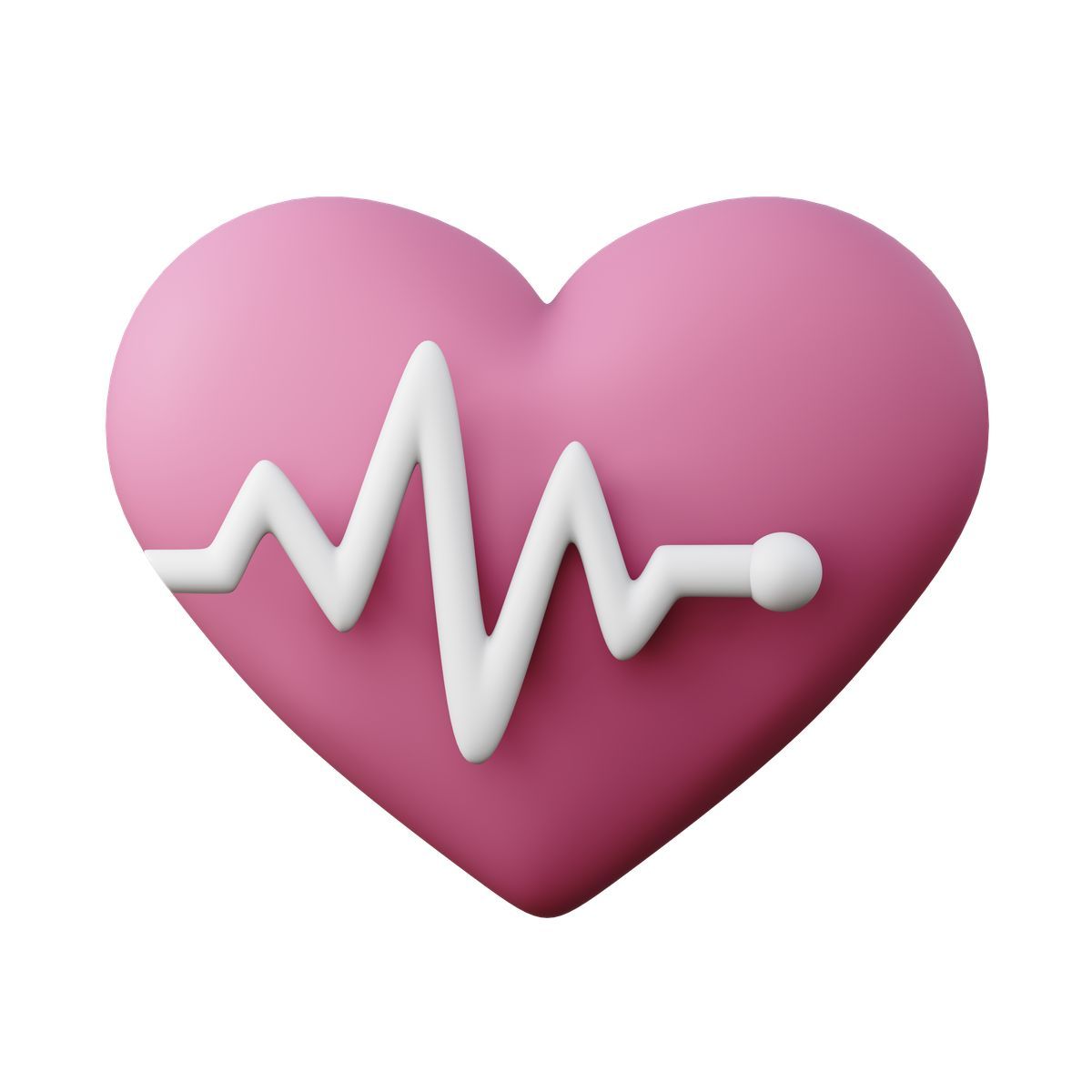 3d sugary style heart rate icon