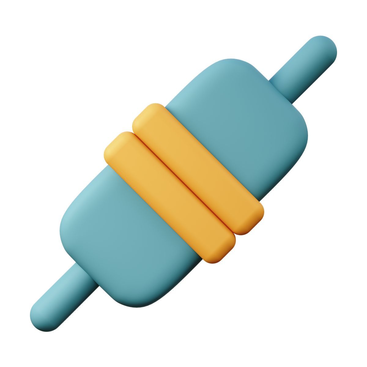 3d sugary style joined plugs with cable ends, device connectivity, communication and network icon