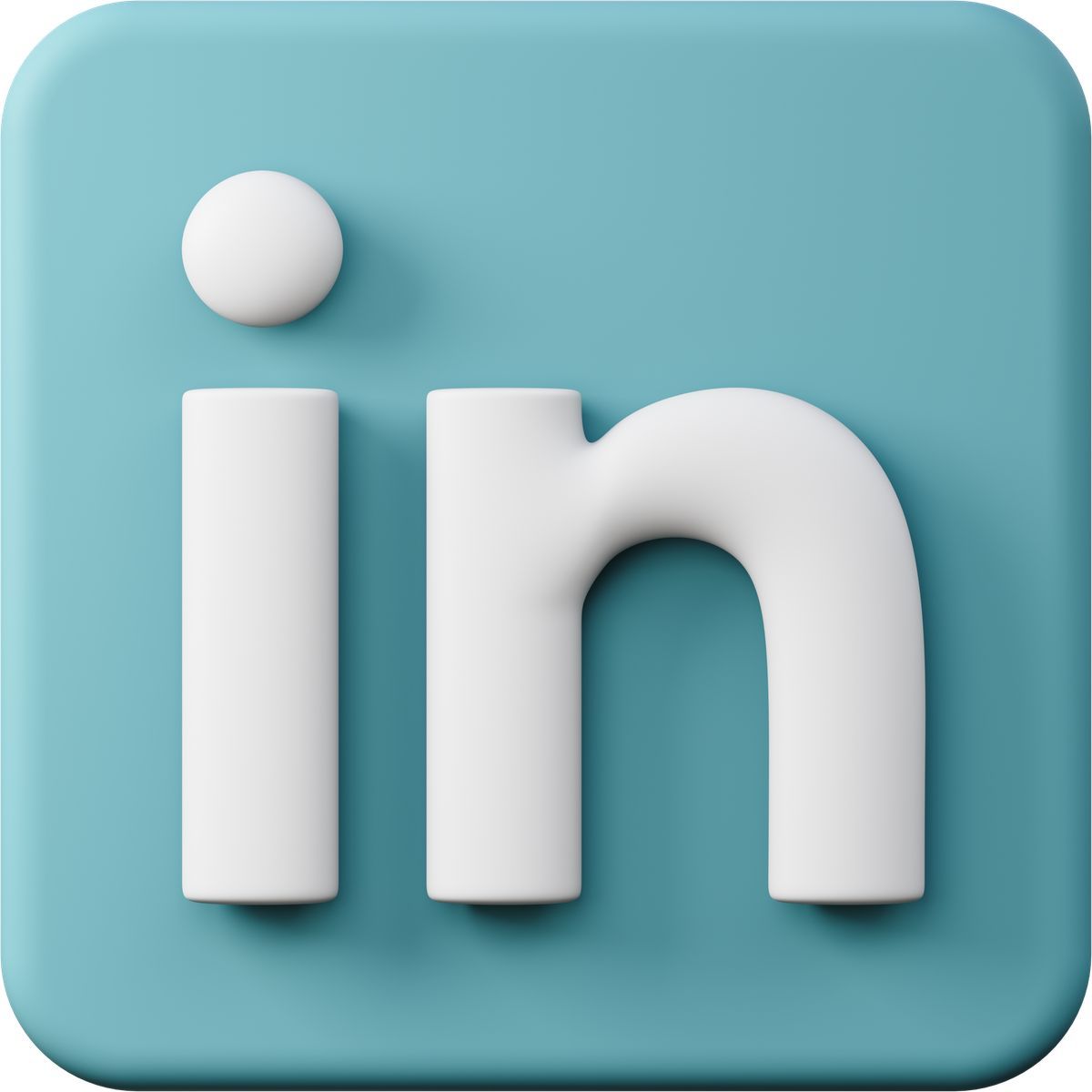 3d sugary style linkedin icon