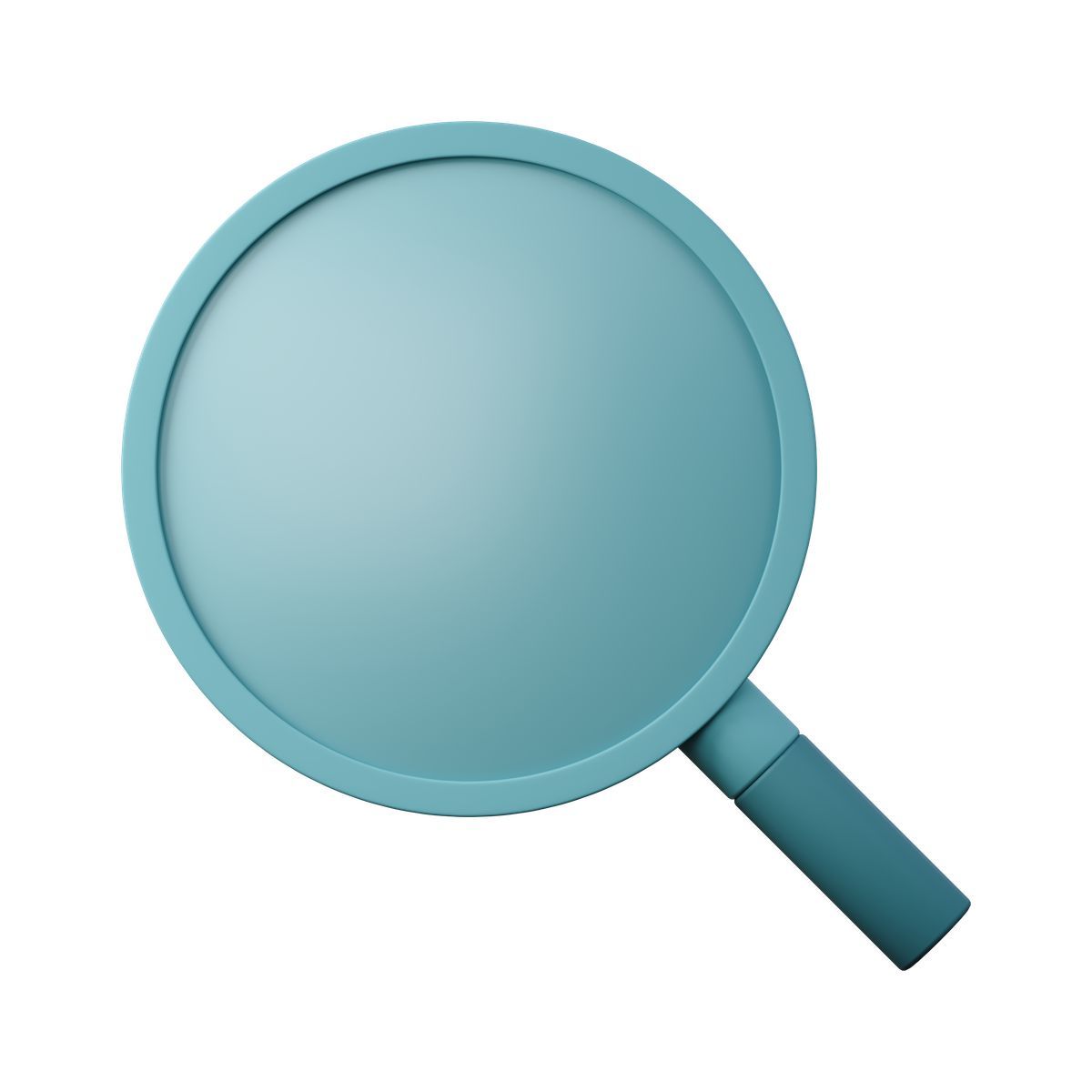 3d sugary style magnifying glass icon
