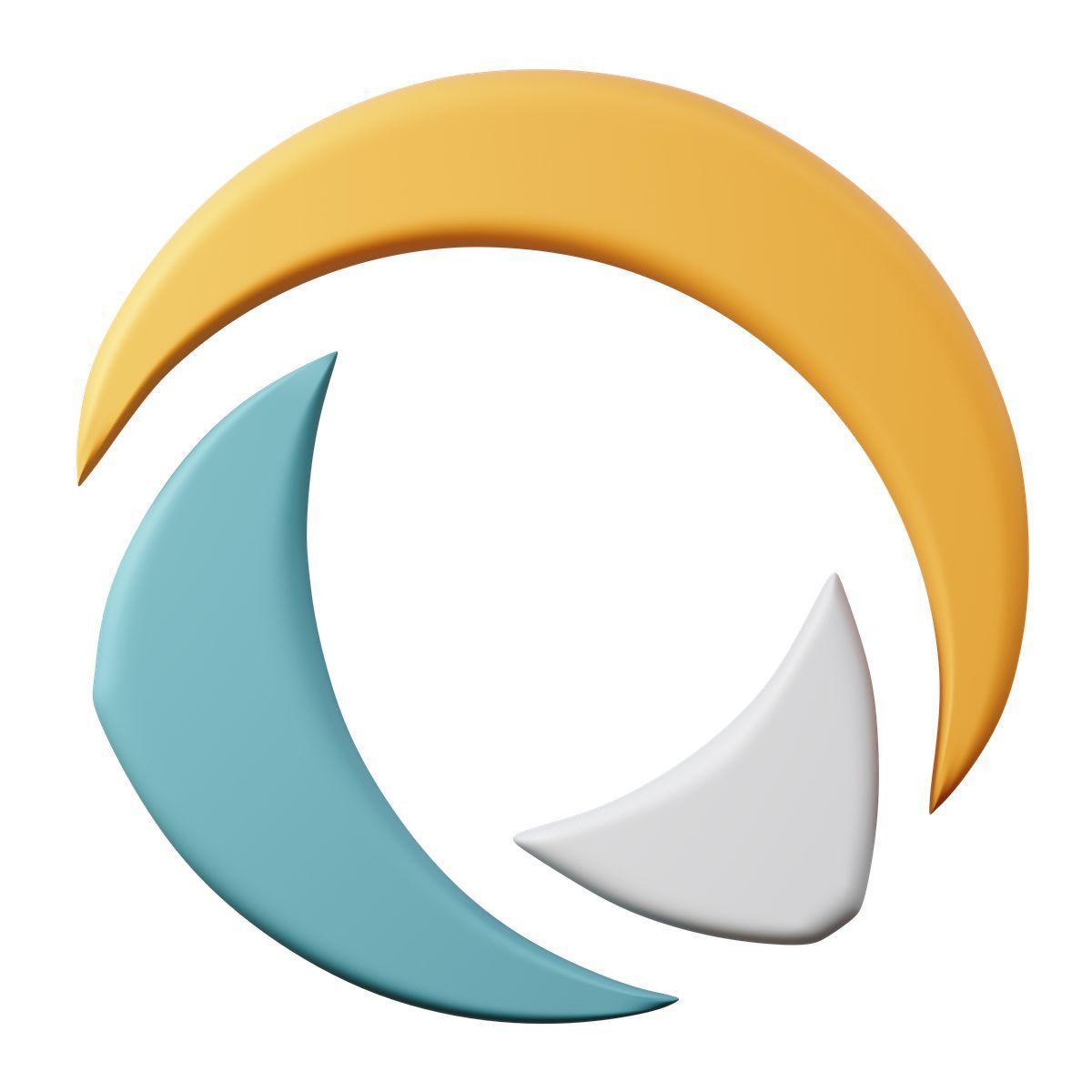 3d sugary style pastel highradius logo icon