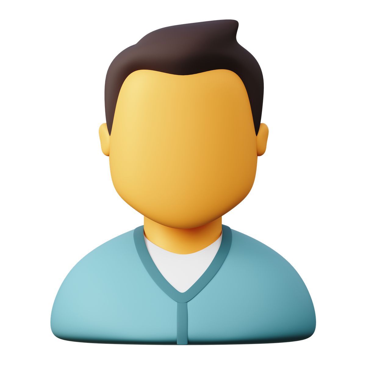 3d sugary style profile avatar icon, account management and user login icon