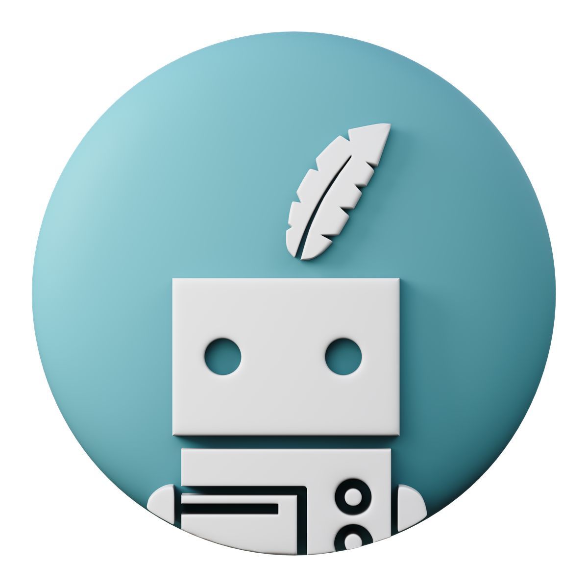 3d sugary style quillbot icon