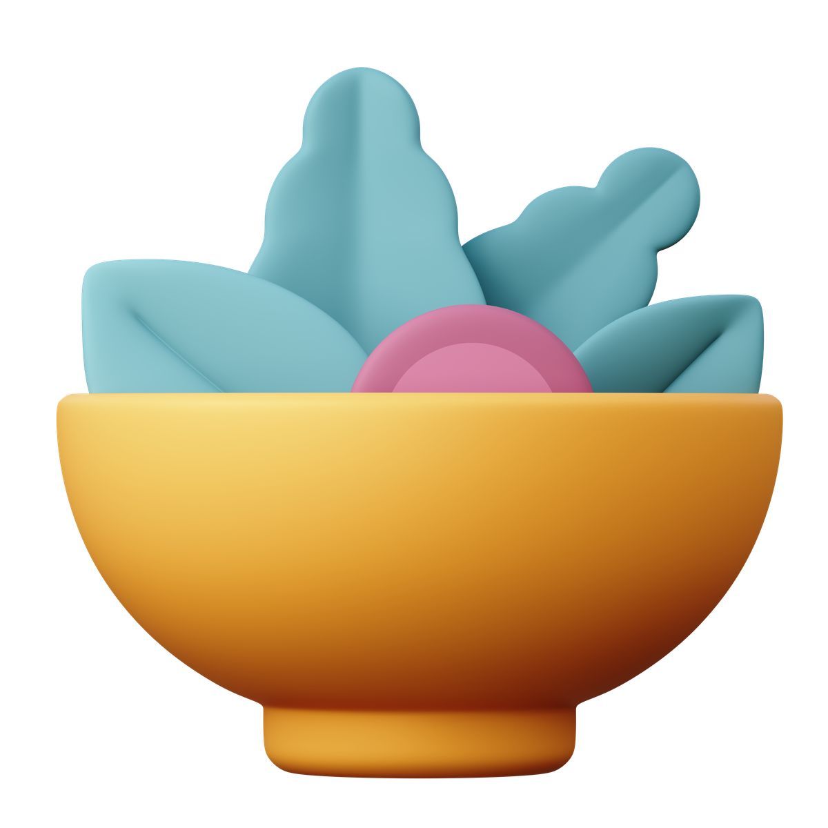 3d sugary style insalata icon