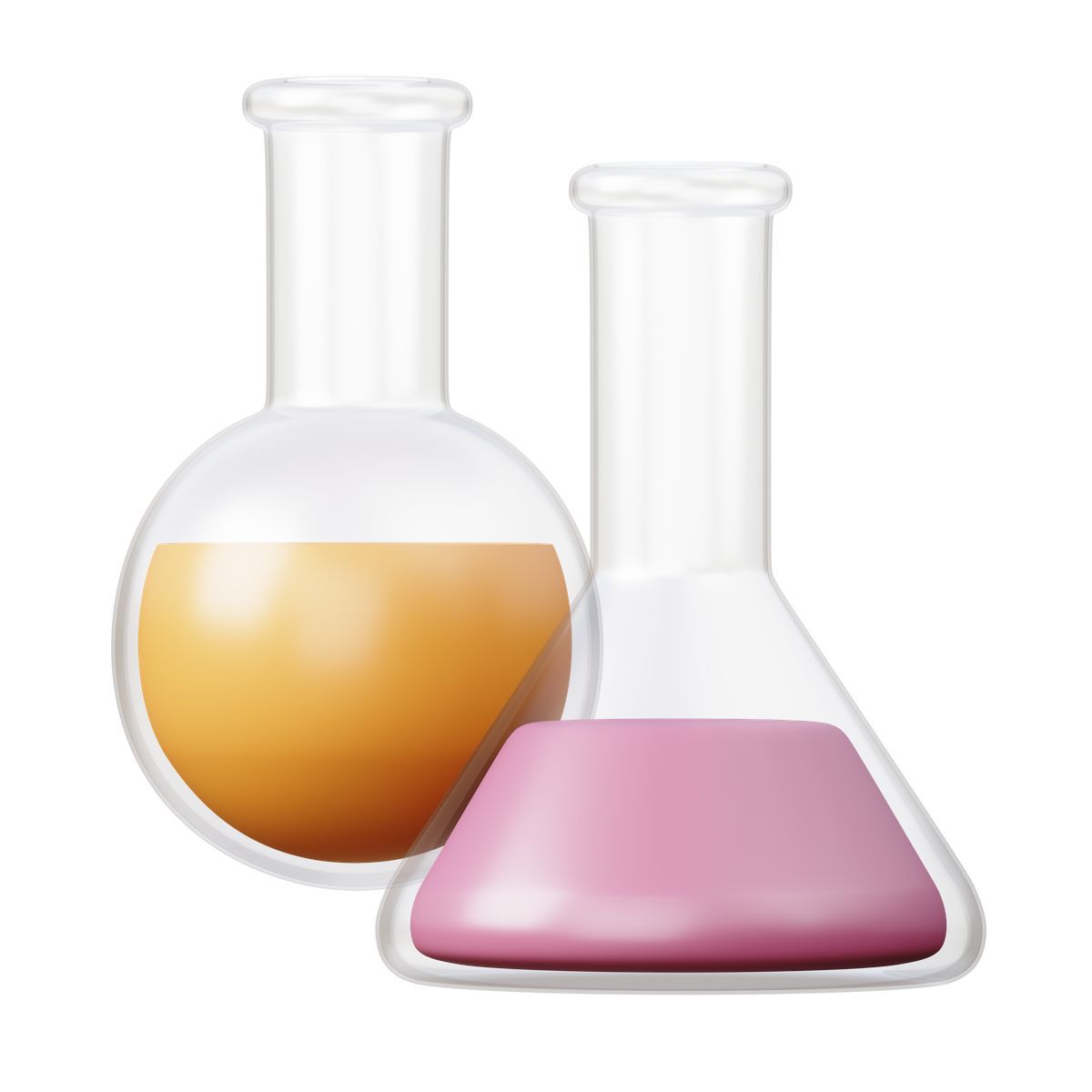 3d sugary style science lab items icon
