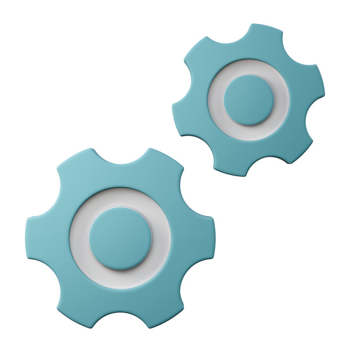 3d sugary style gears icon