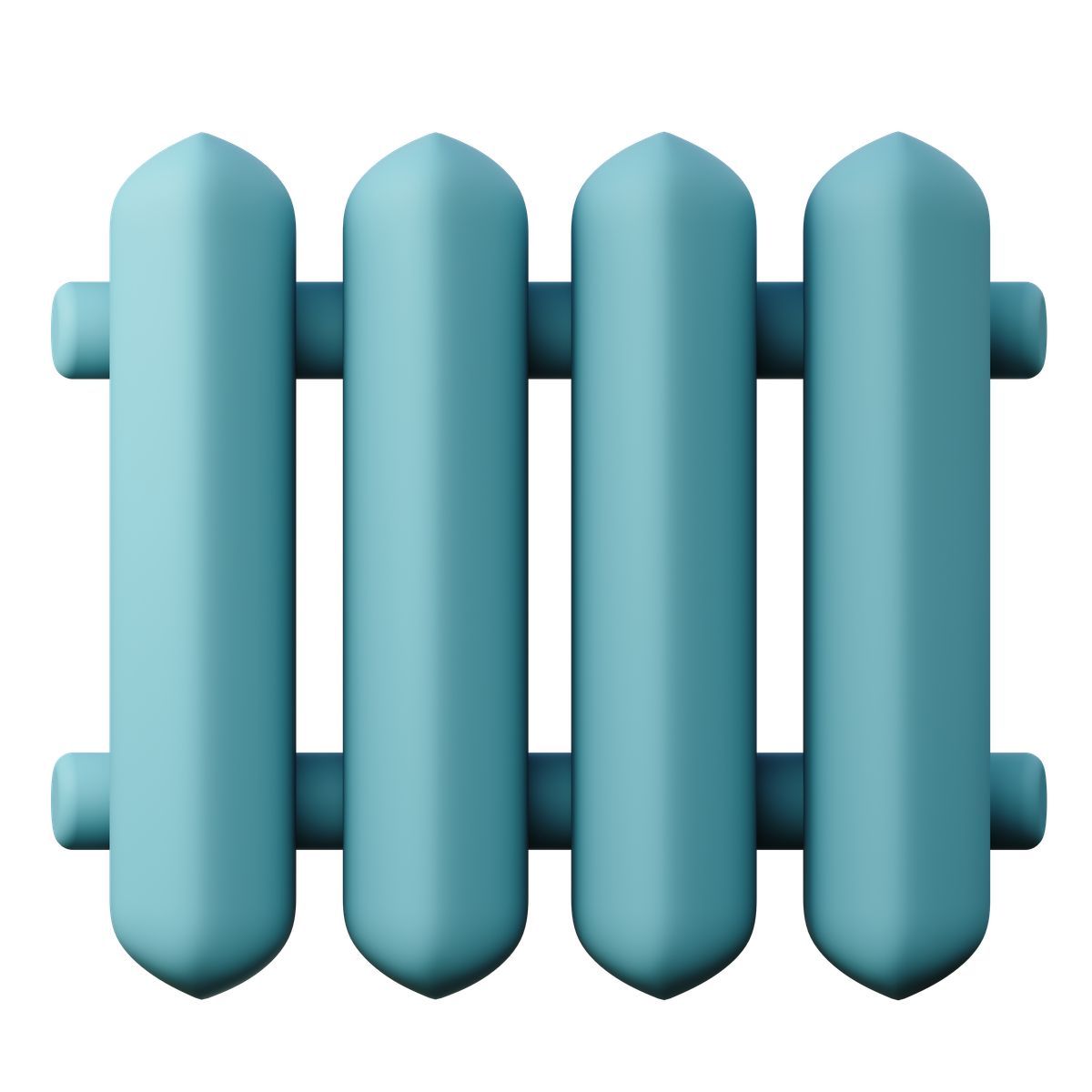 icona turquoise heating radiator 3d sugary stile
