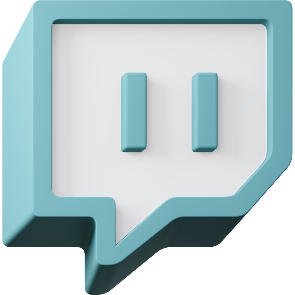 3d sugary style twitch icon