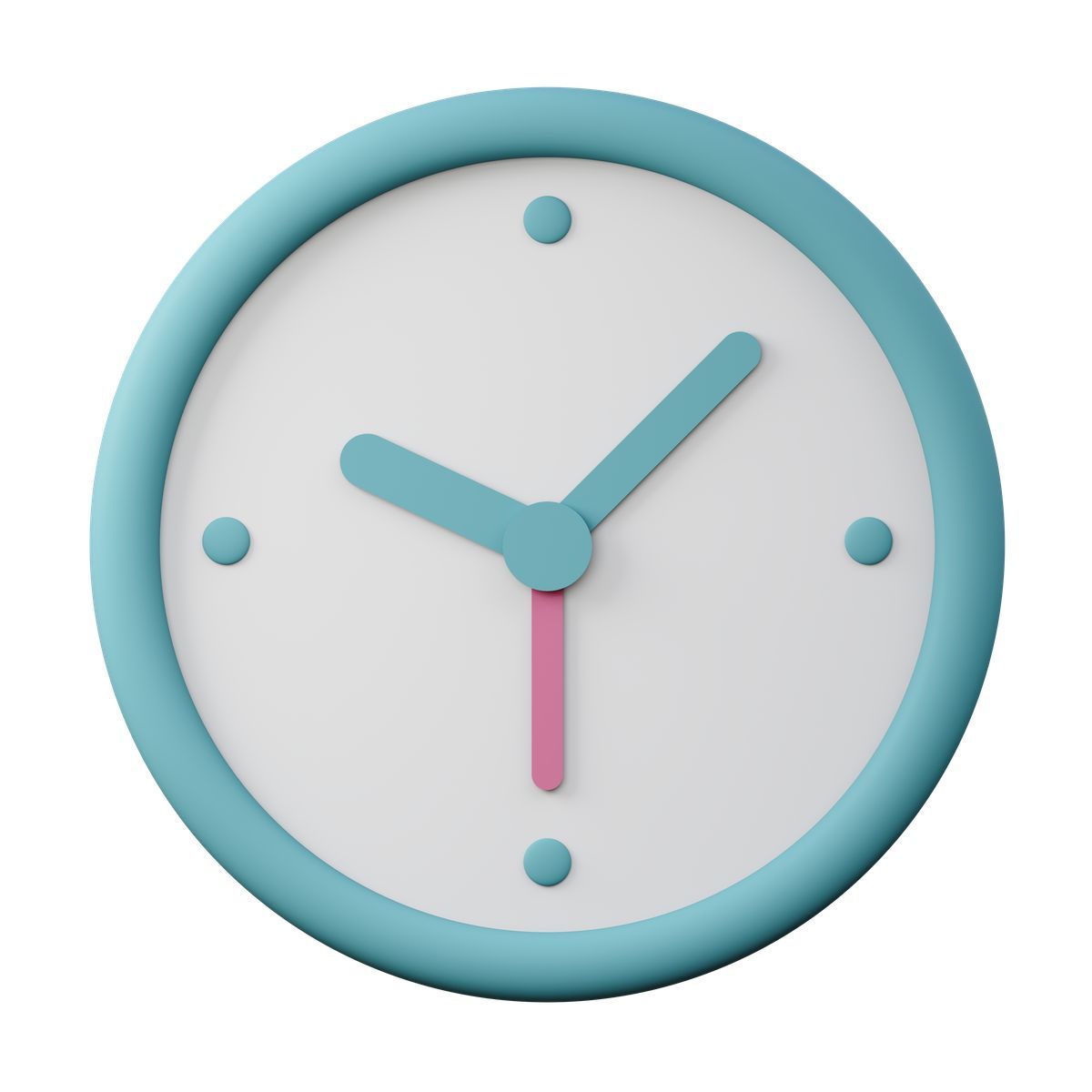 3d sugary style wall clock icon