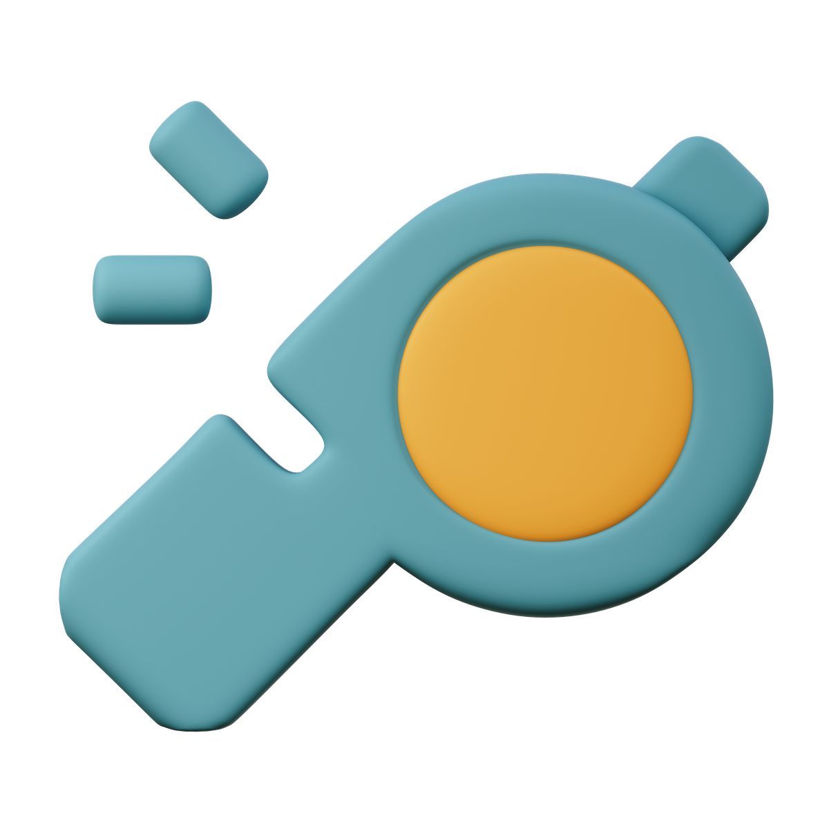 3d sugary style whistle icon