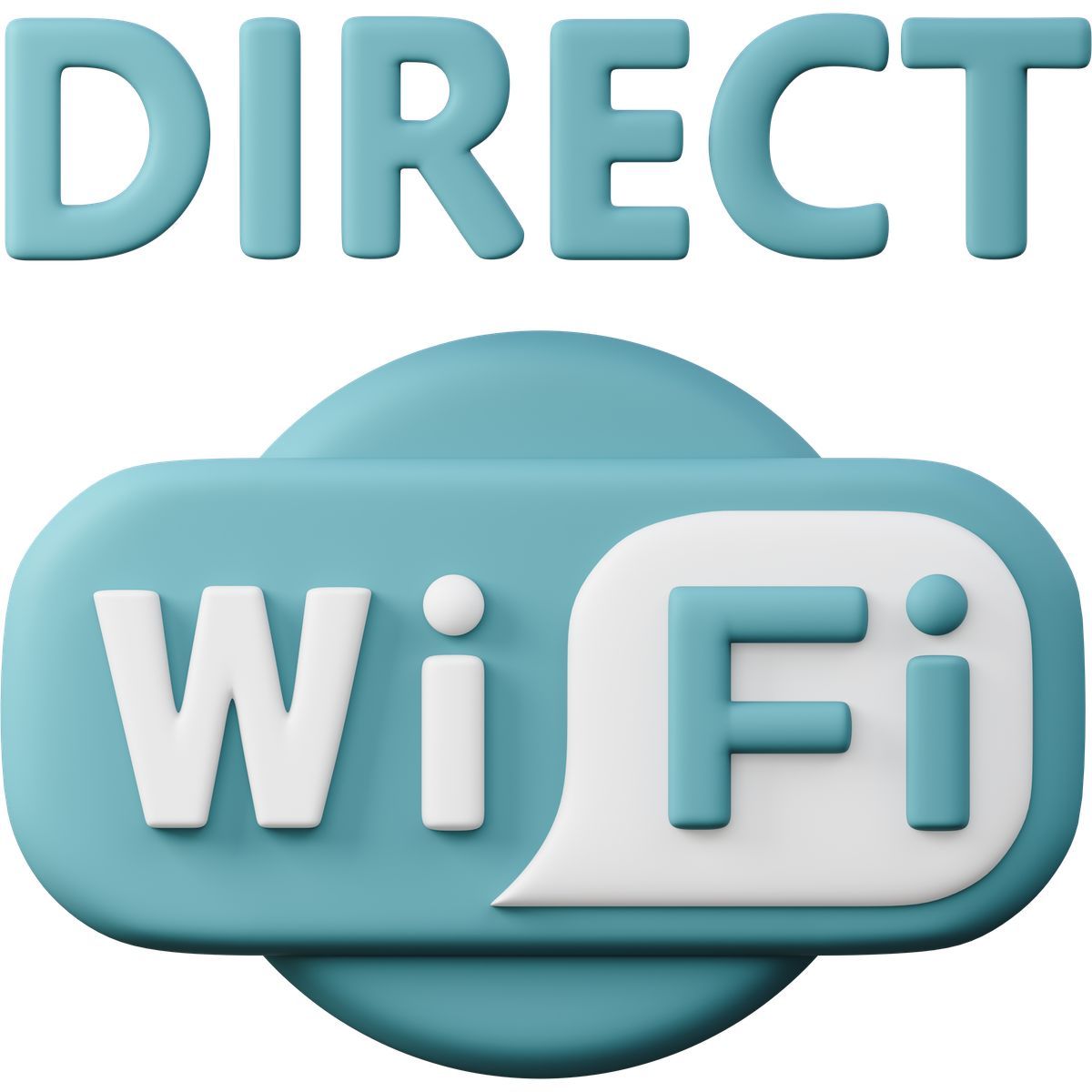 3d sugary style wi fi direct icon