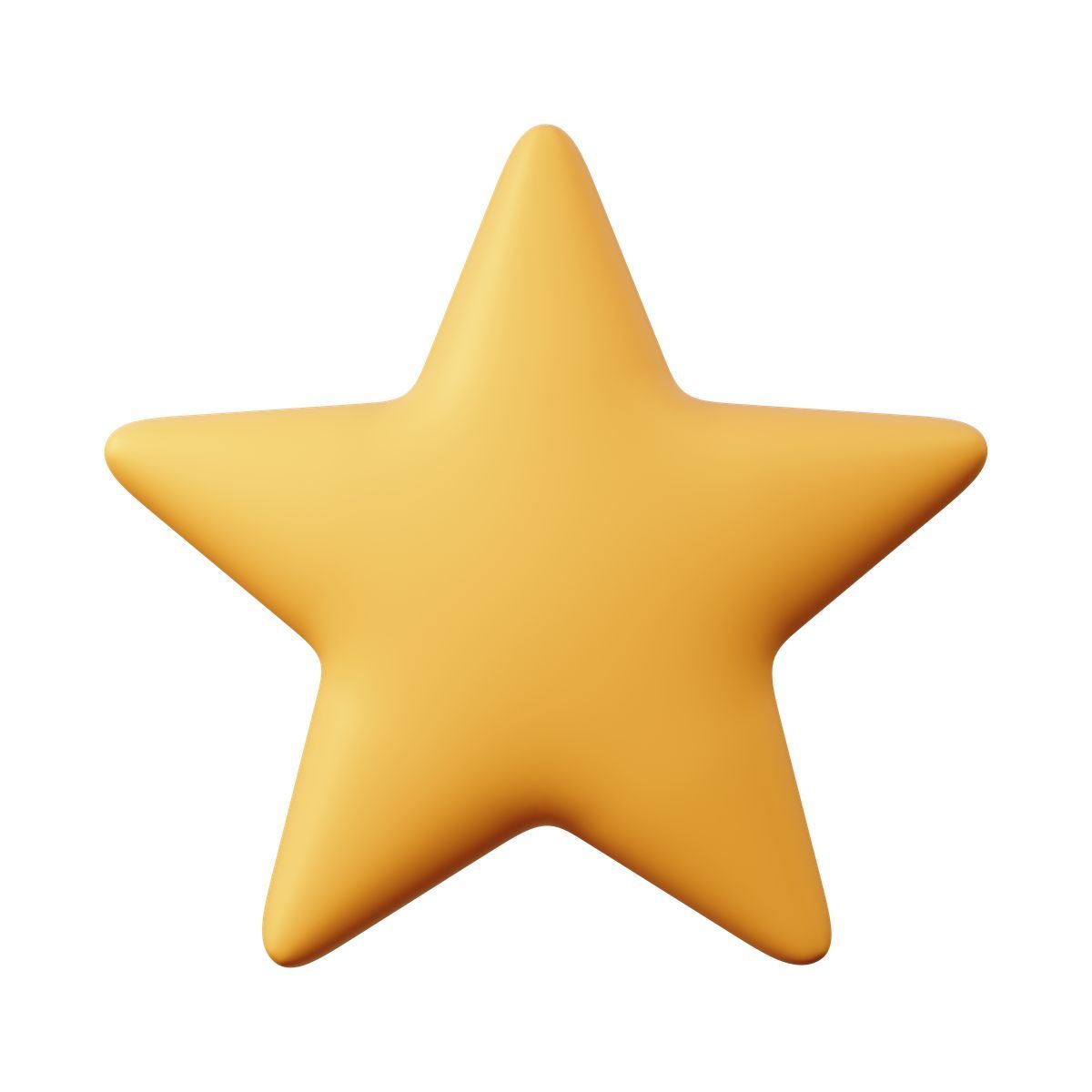 3d sugary style star icon
