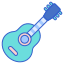 external-guitar-edutainment-flaticons-lineal-color-flat-icons-4