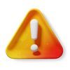 Error sign icon in 3D Fluent Style