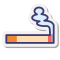 stickers style smoking icon